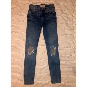 Free People Busted Knee Skinny Jeans